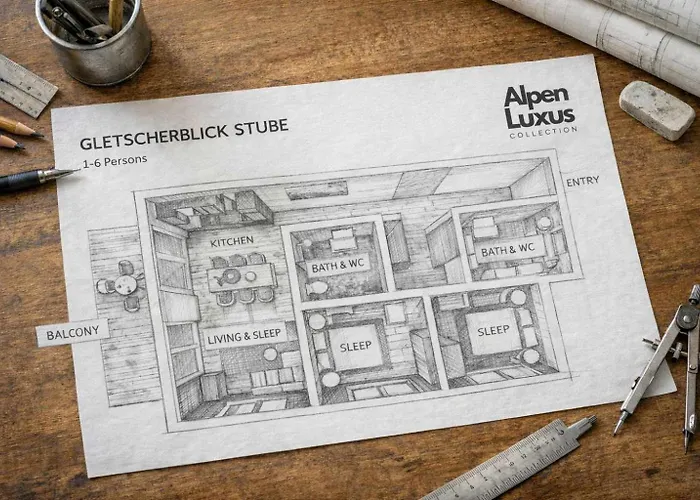 Gletscherblickstube - By Alpenluxus Collection Semesterbostad